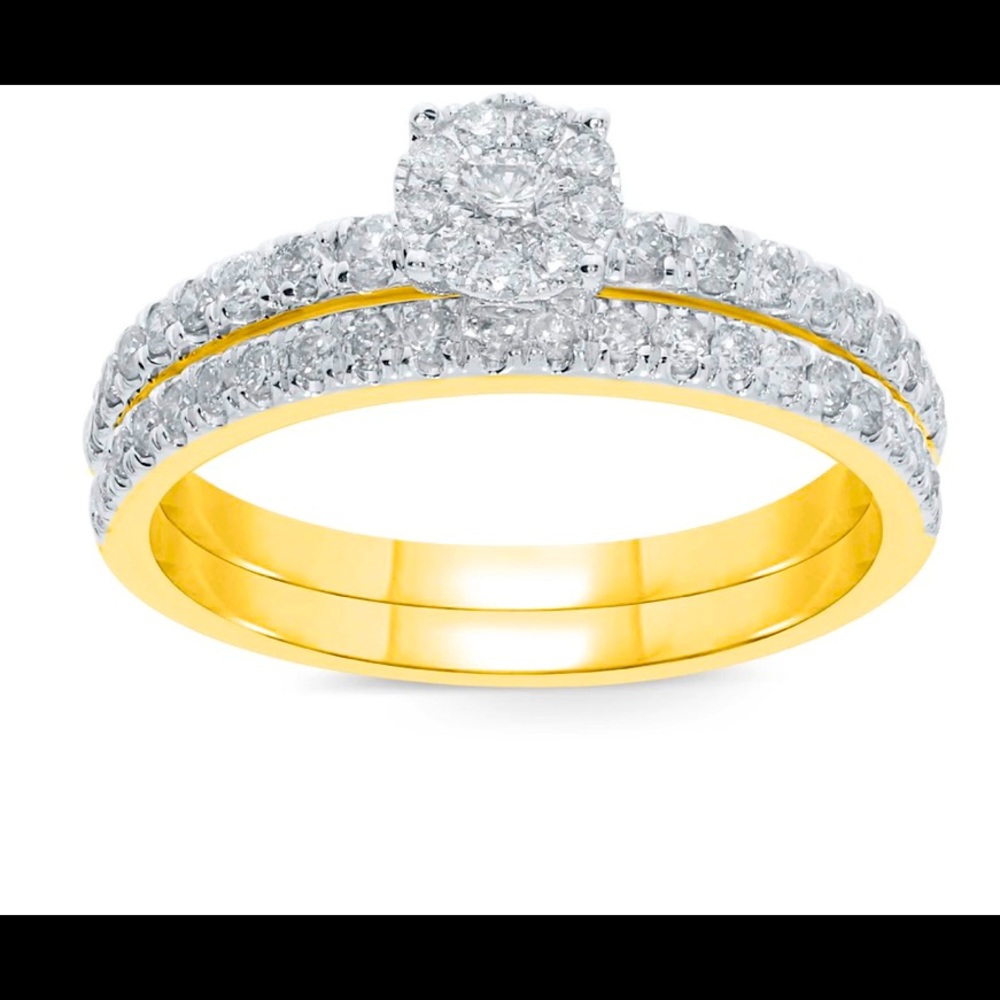 10K Yellow Gold Diamond Engagement Ring .65 Carat